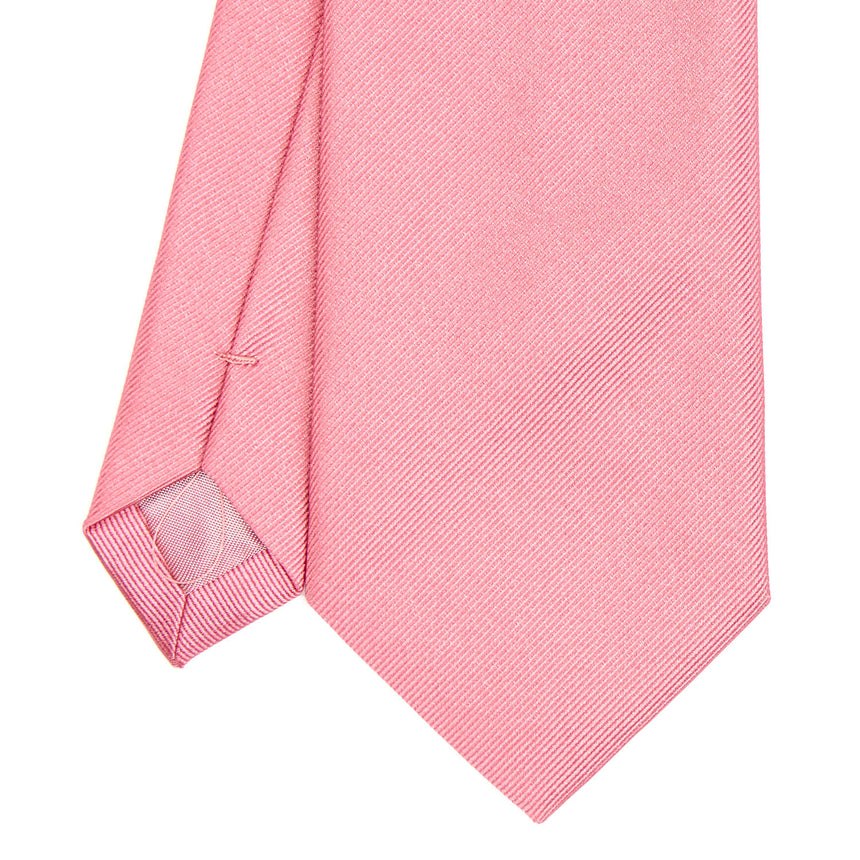CRAVATTA SARTORIALE IN SETA JACQUARD ROSA