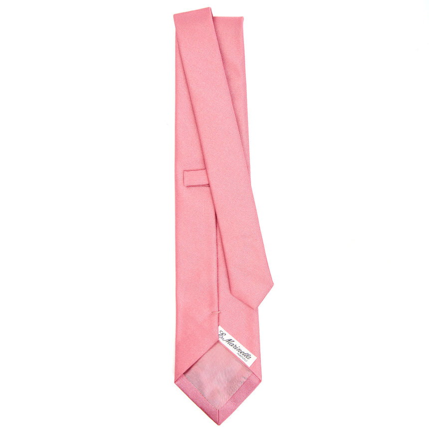 CRAVATTA SARTORIALE IN SETA JACQUARD ROSA