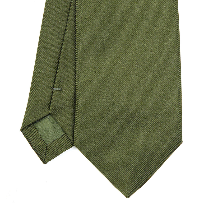 OLIVE GREEN SARTORIAL JACQUARD SILK TIE