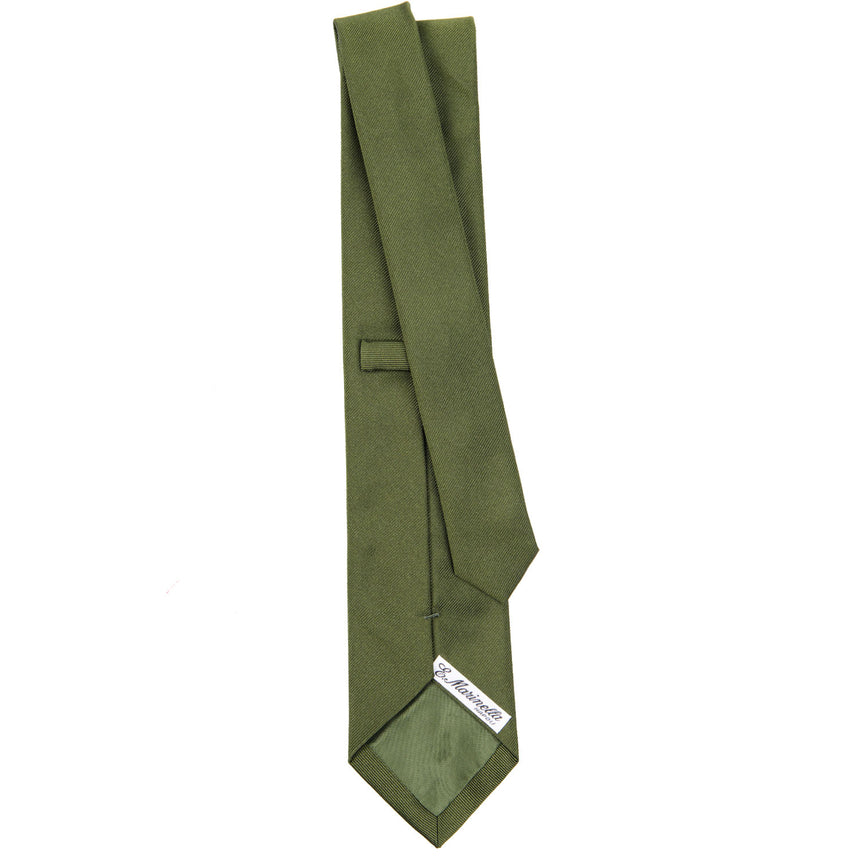 OLIVE GREEN SARTORIAL JACQUARD SILK TIE