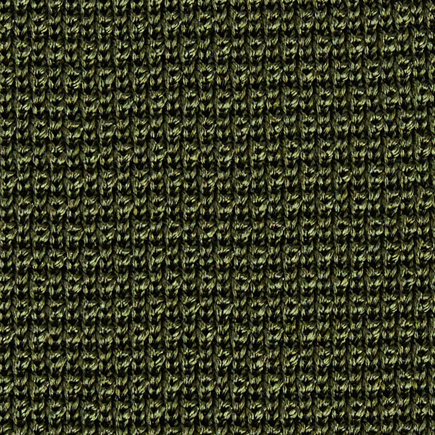 OLIVE GREEN SILK KNITTED TIE