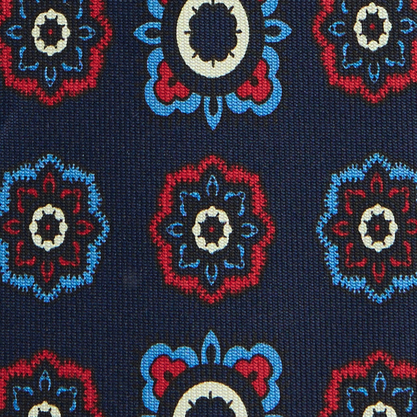 DARK BLUE SILK TIE