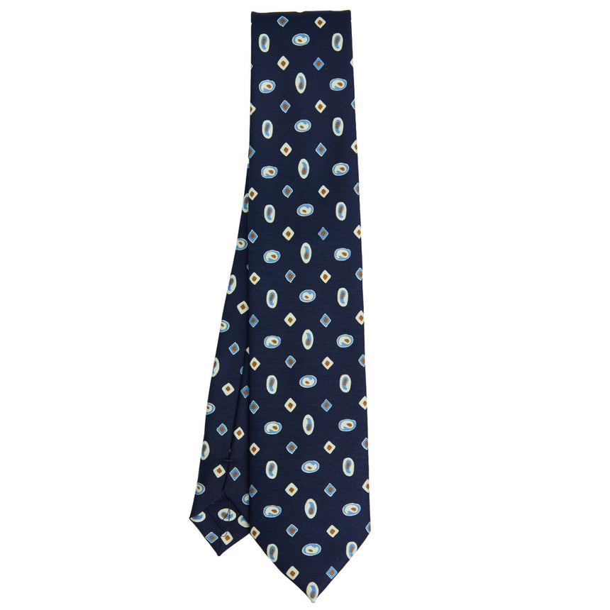 CRAVATTA IN SETA BLU SCURO