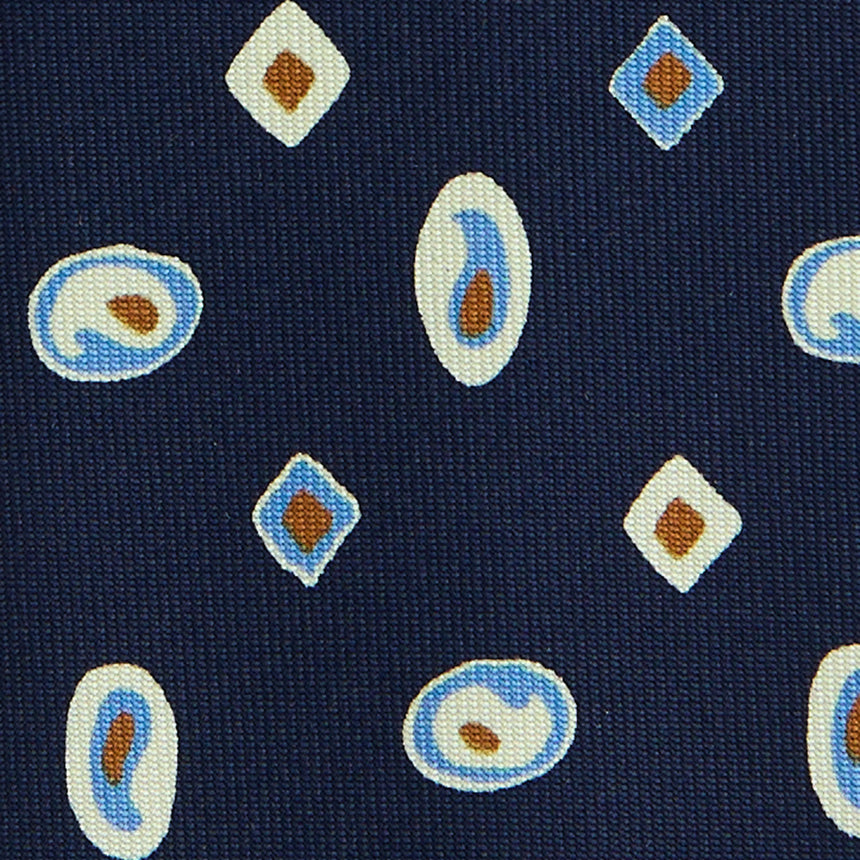 CRAVATTA IN SETA BLU SCURO