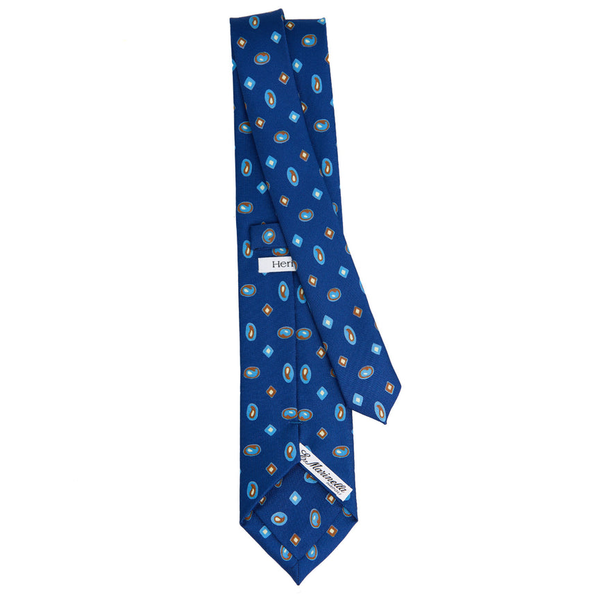 CRAVATTA IN SETA BLU
