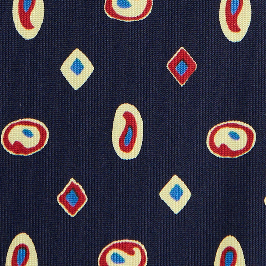CRAVATTA IN SETA BLU SCURO