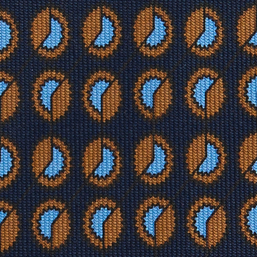 CRAVATTA IN SETA BLU SCURO