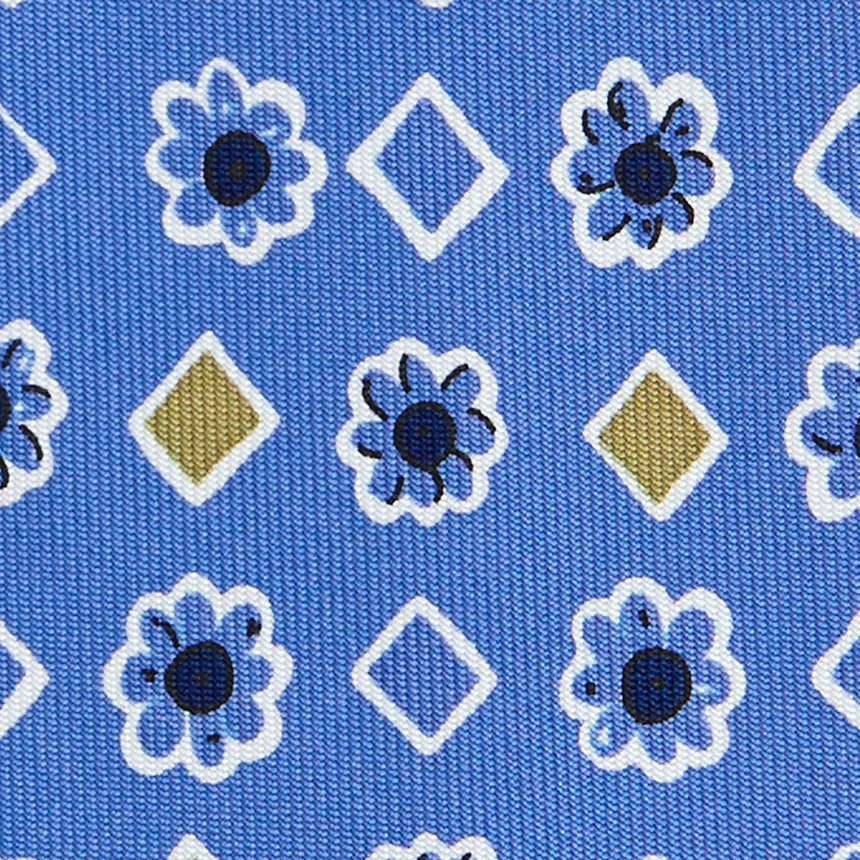 CRAVATTA IN SETA AZZURRO POLVERE