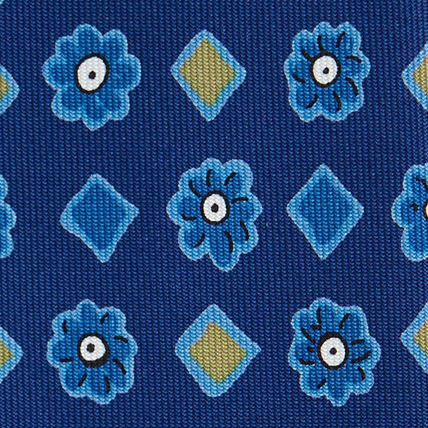 CRAVATTA IN SETA BLUETTE