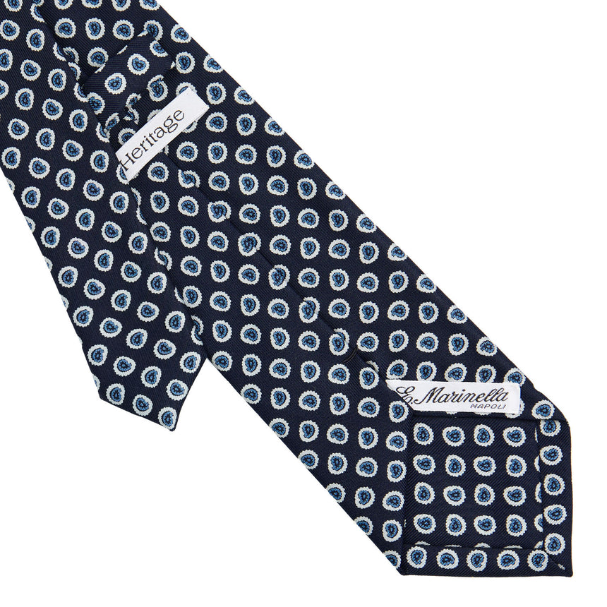 CRAVATTA IN SETA BLU SCURO