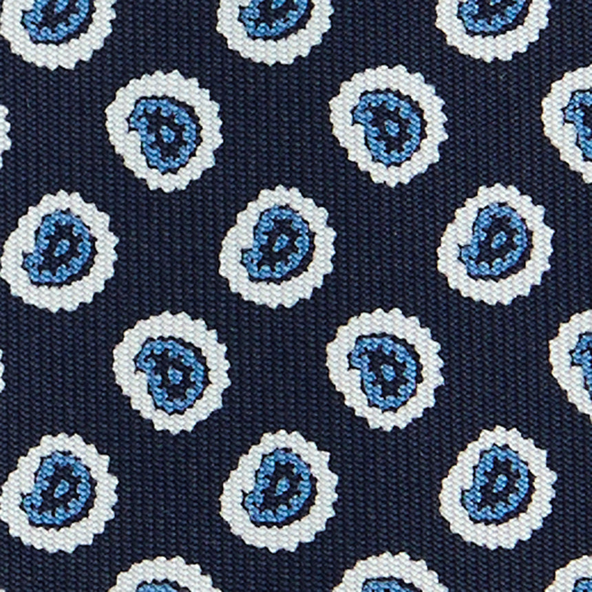 CRAVATTA IN SETA BLU SCURO