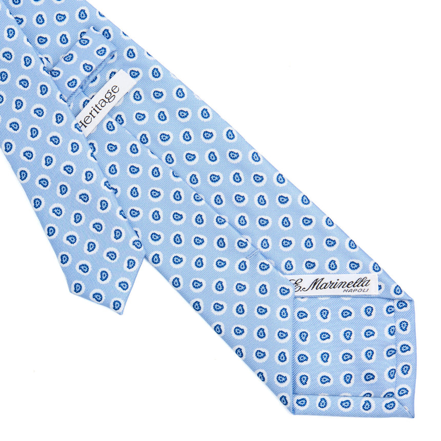 CRAVATTA IN SETA AZZURRA