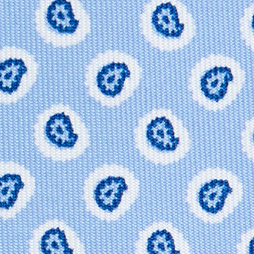CRAVATTA IN SETA AZZURRA