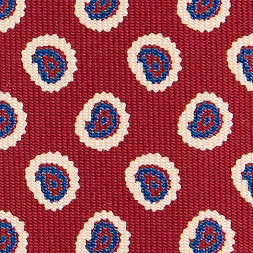 CRAVATTA IN SETA BORDEAUX