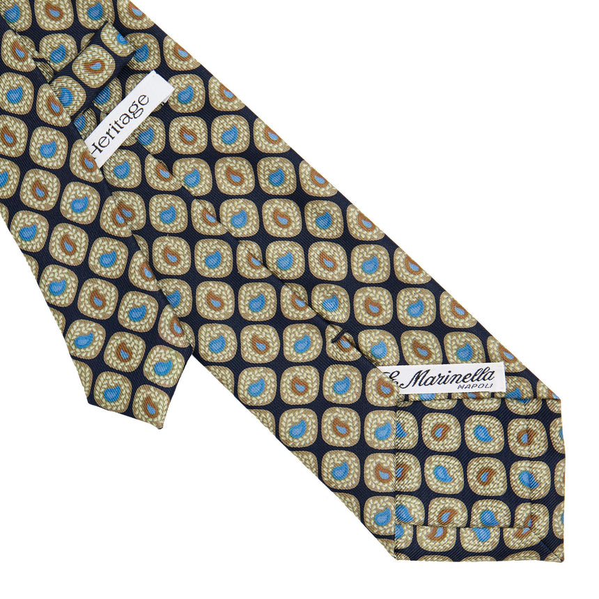 DARK BLUE SILK TIE