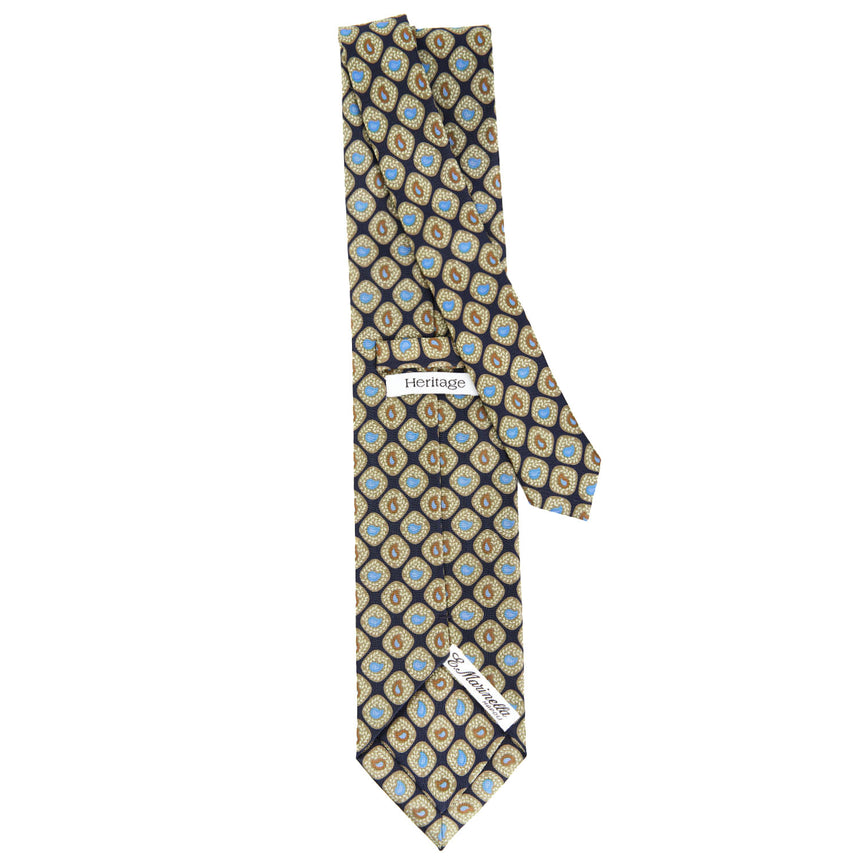 DARK BLUE SILK TIE