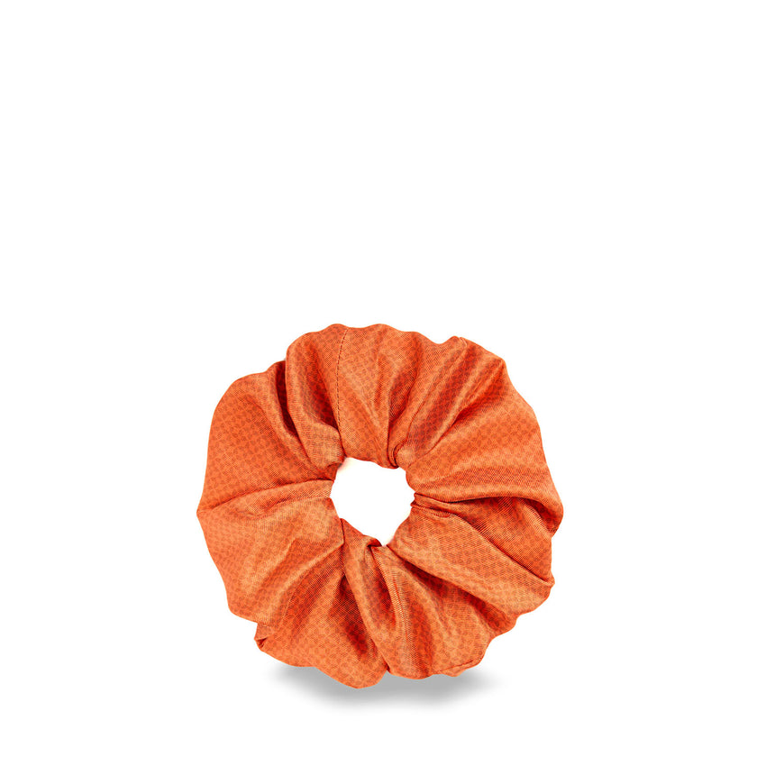 ORANGE SILK SCRUNCHIE