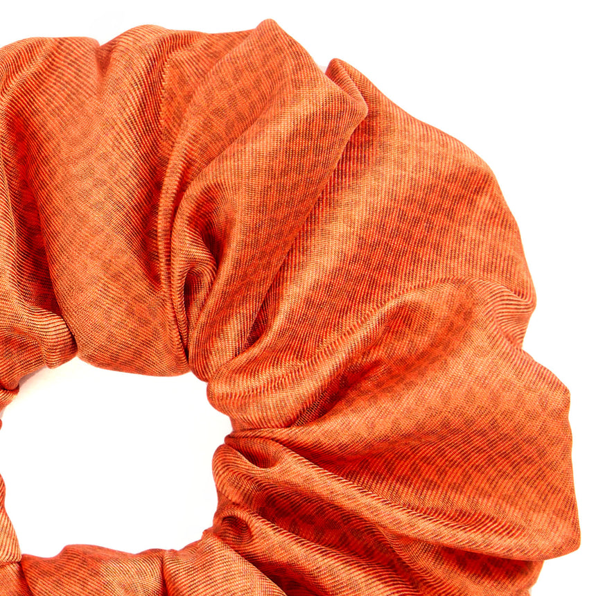 ORANGE SILK SCRUNCHIE