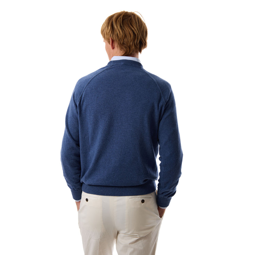GIROCOLLO TAGLIO FELPA AZZURRO
