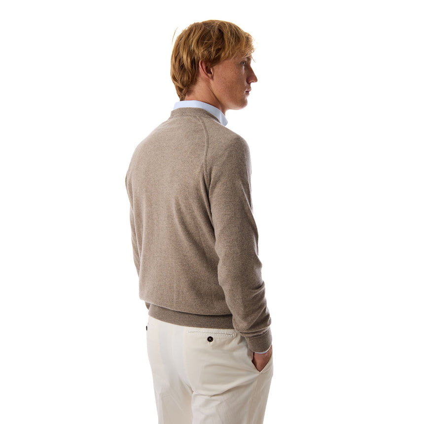 GIROCOLLO TAGLIO FELPA BEIGE