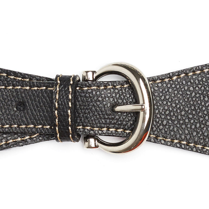 FERMAFOULARD IN PELLE NERO