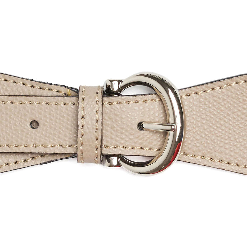 FERMAFOULARD IN PELLE MARRONE CHIARO