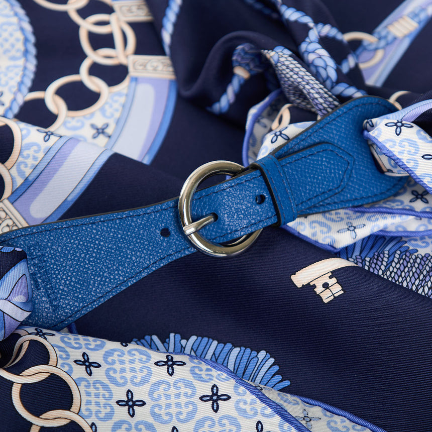 BLUETTE LEATHER SCARF-BUCKLE