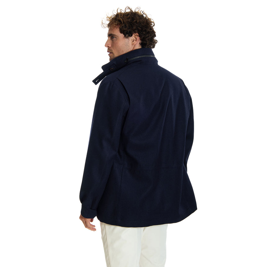 GIACCONE FIELD JACKET BLU