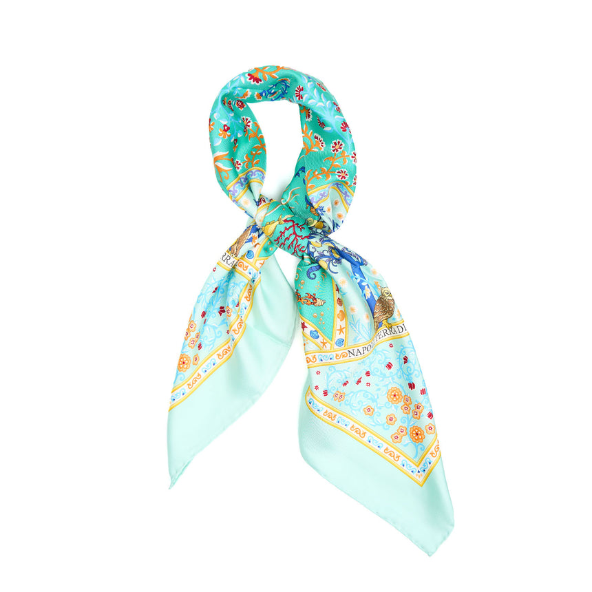 LIGHT GREEN SILK SCARF 90