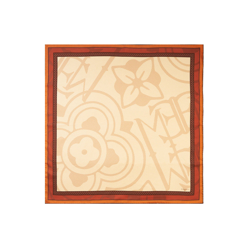 FOULARD IN SETA 90 MARRONE CHIARO