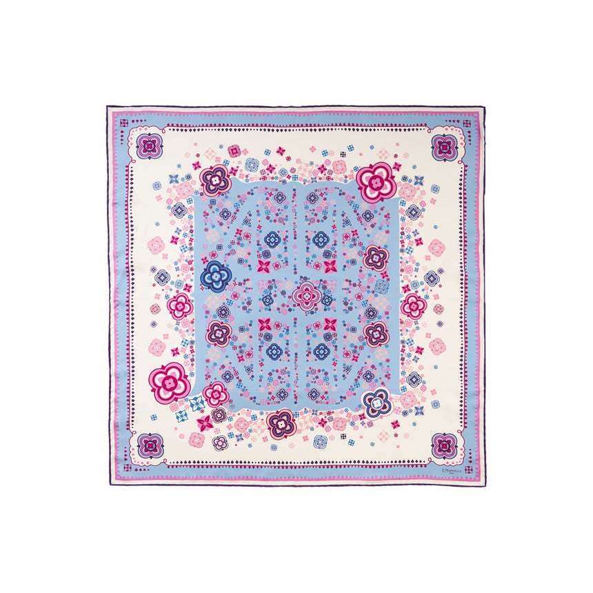 FOULARD IN SETA 90 ROSA