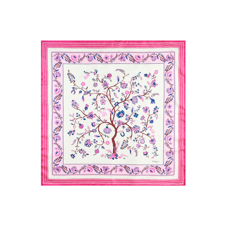 FOULARD IN SETA 90 FUCSIA