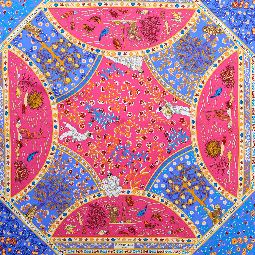 BLUETTE PRINTED SILK SCARF 90