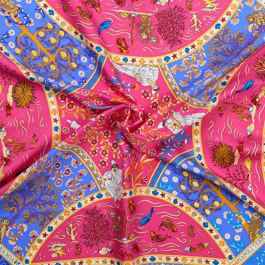BLUETTE PRINTED SILK SCARF 90