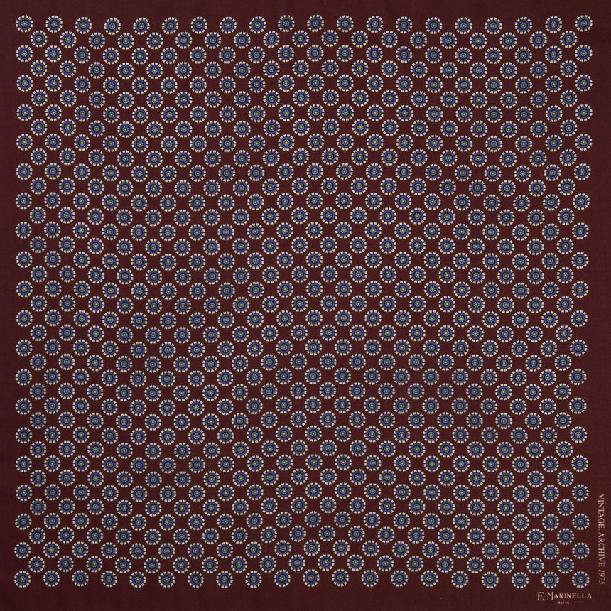 BURGUNDY WOOL, CASHMERE AND SILK SCARF 65