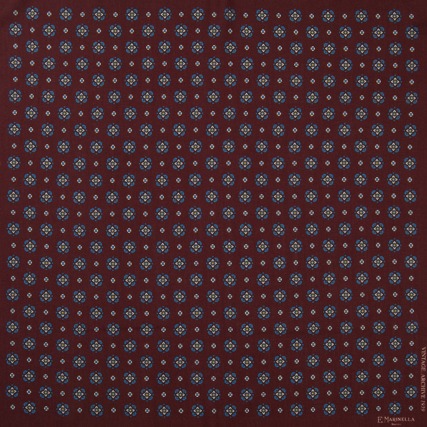 BURGUNDY WOOL, CASHMERE AND SILK SCARF 65