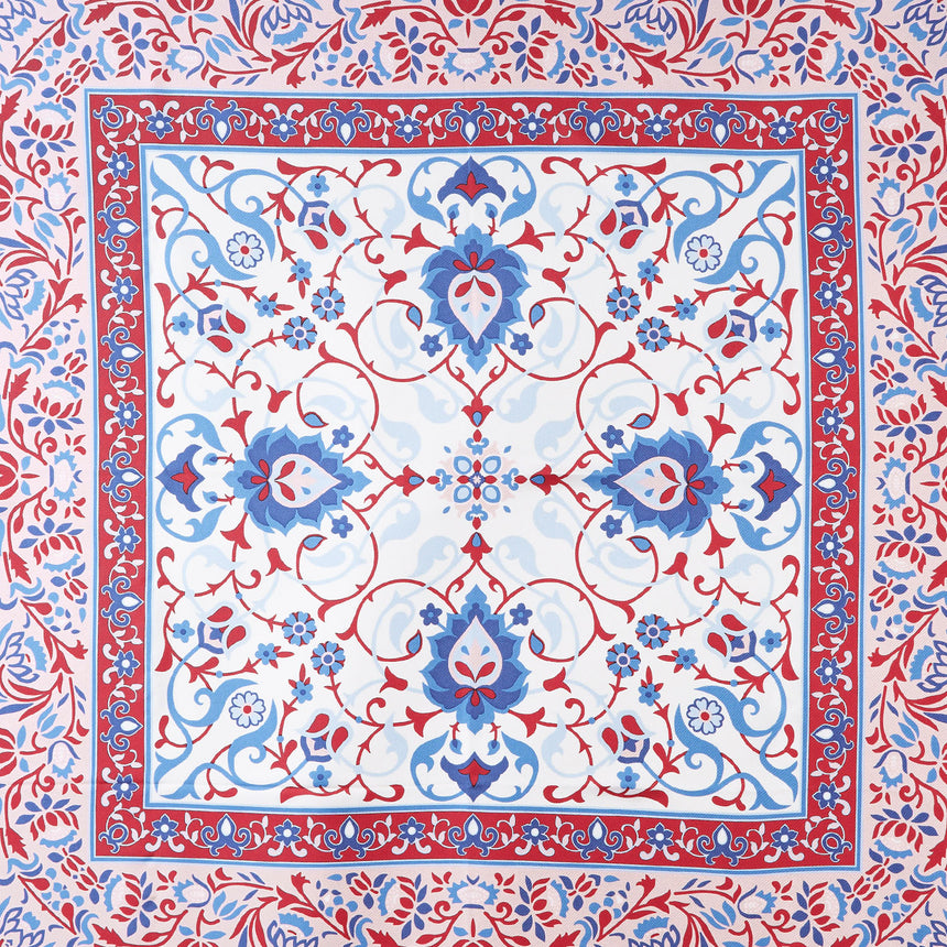 FOULARD IN SETA 90 BLU