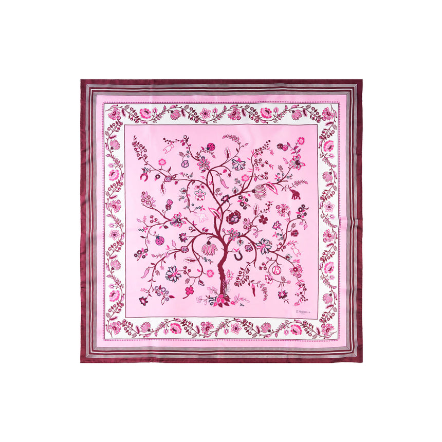 FOULARD IN SETA 90 BORDEAUX