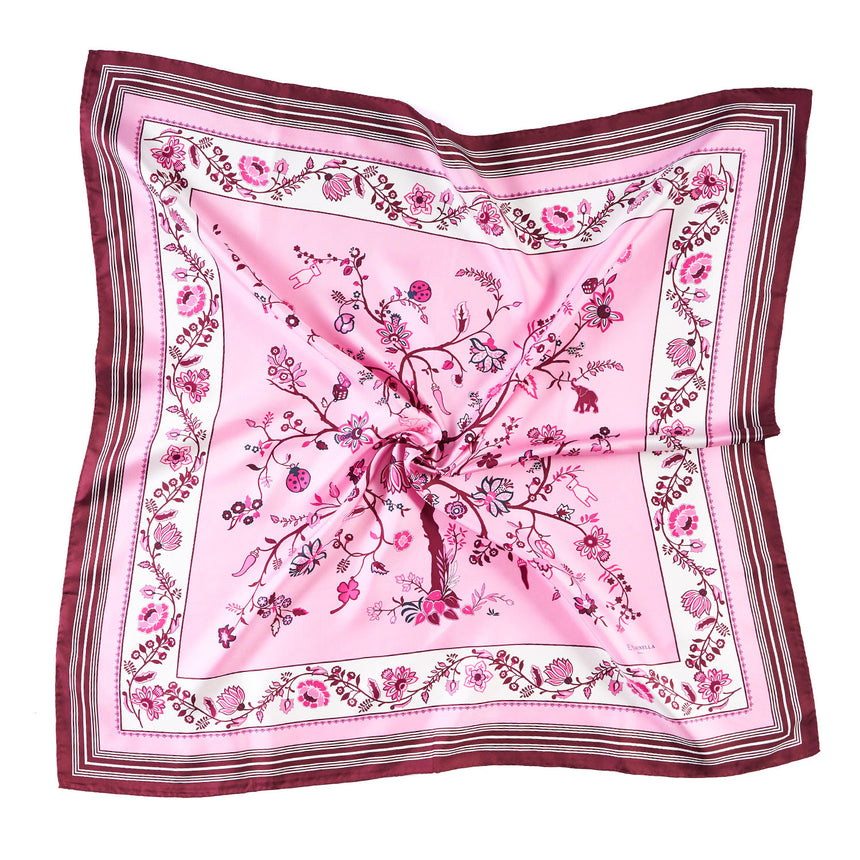 FOULARD IN SETA 90 BORDEAUX