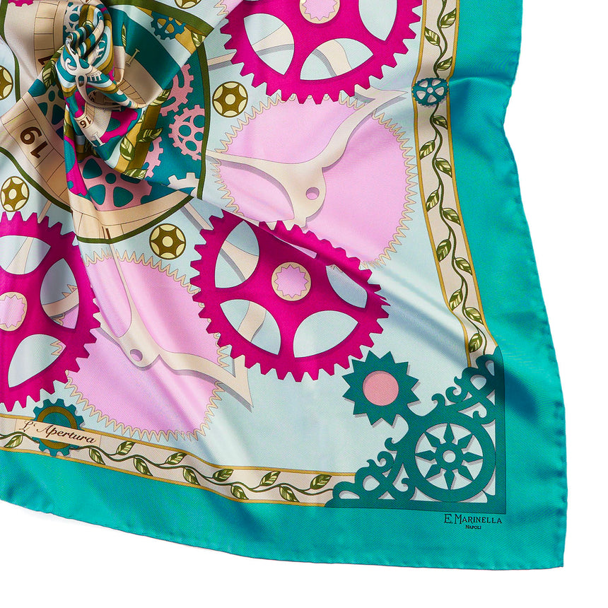 FOULARD IN SETA 90 VERDE