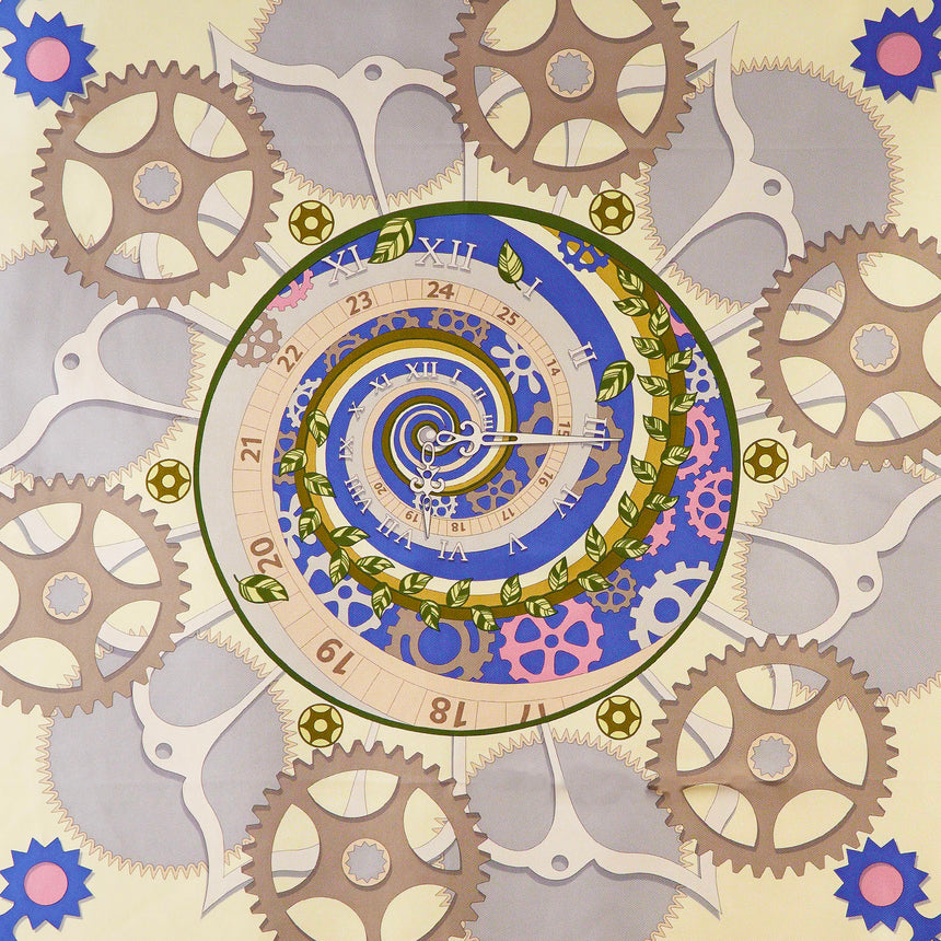 FOULARD IN SETA 90 AZZURRO