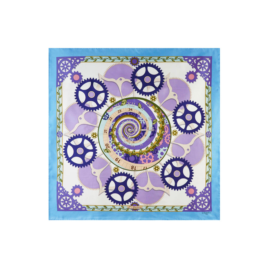 FOULARD IN SETA 90 BLUETTE