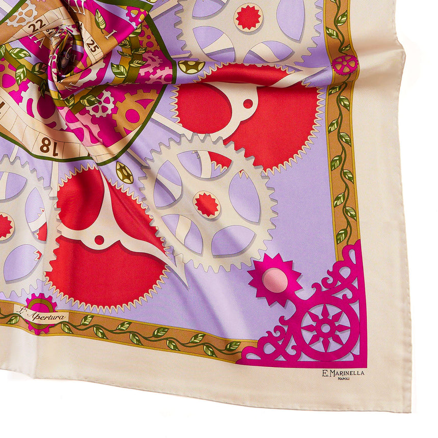 FOULARD IN SETA 90 BEIGE