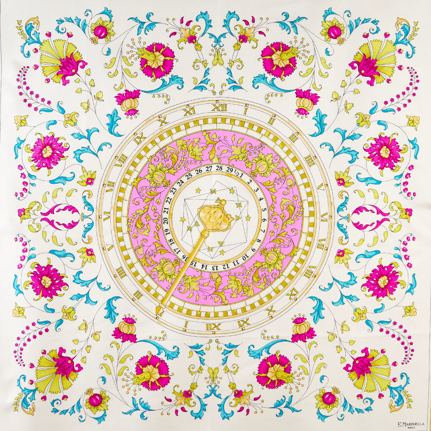 FOULARD IN SETA 90 GIALLO