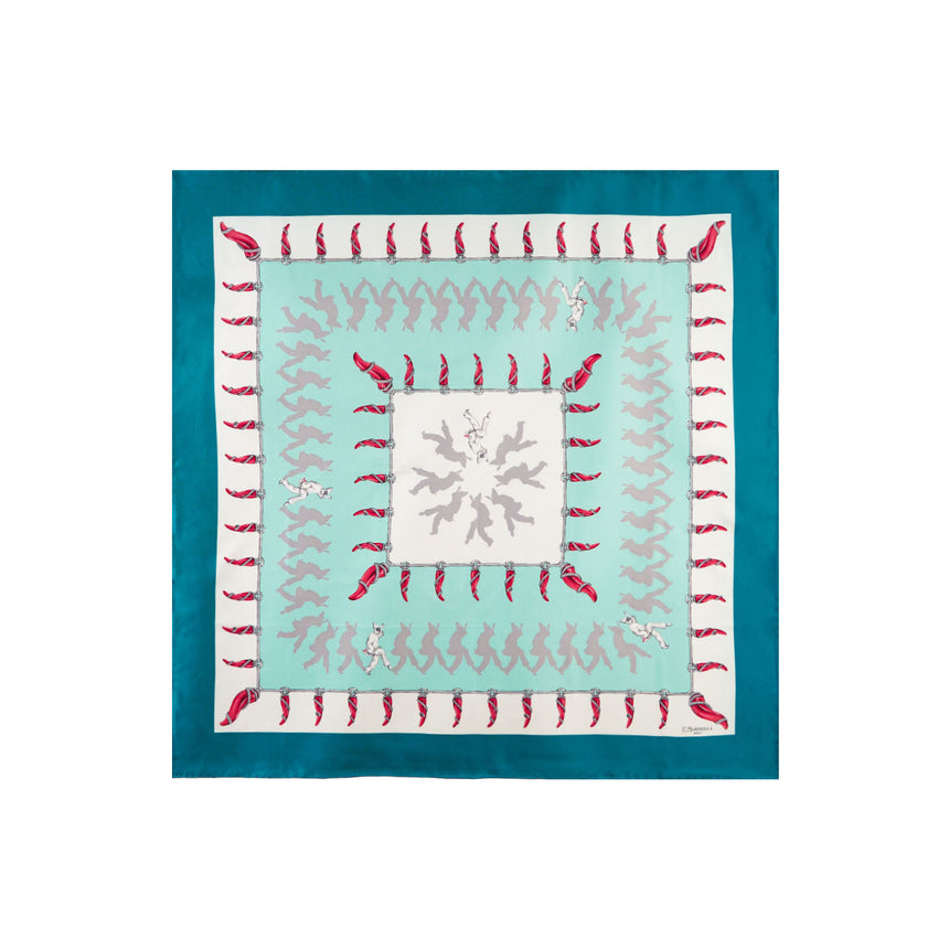 FOULARD IN SETA 90 VERDE