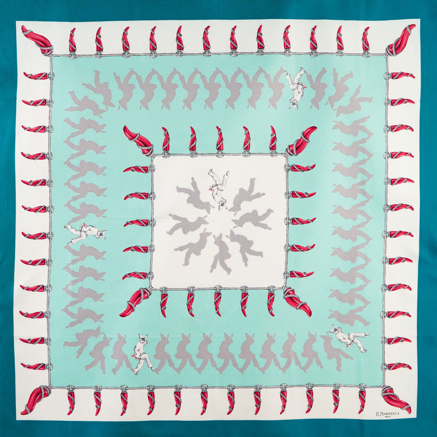 FOULARD IN SETA 90 VERDE