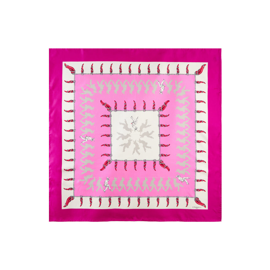 FOULARD IN SETA 90 FUCSIA