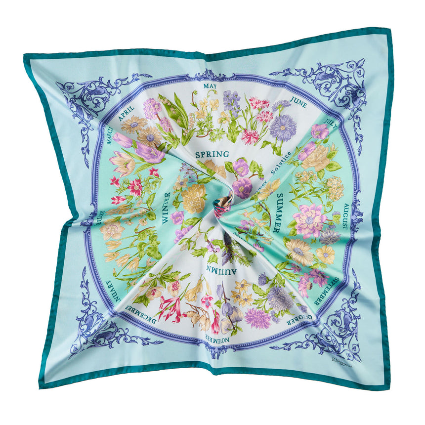 FOULARD IN SETA 90 VERDE