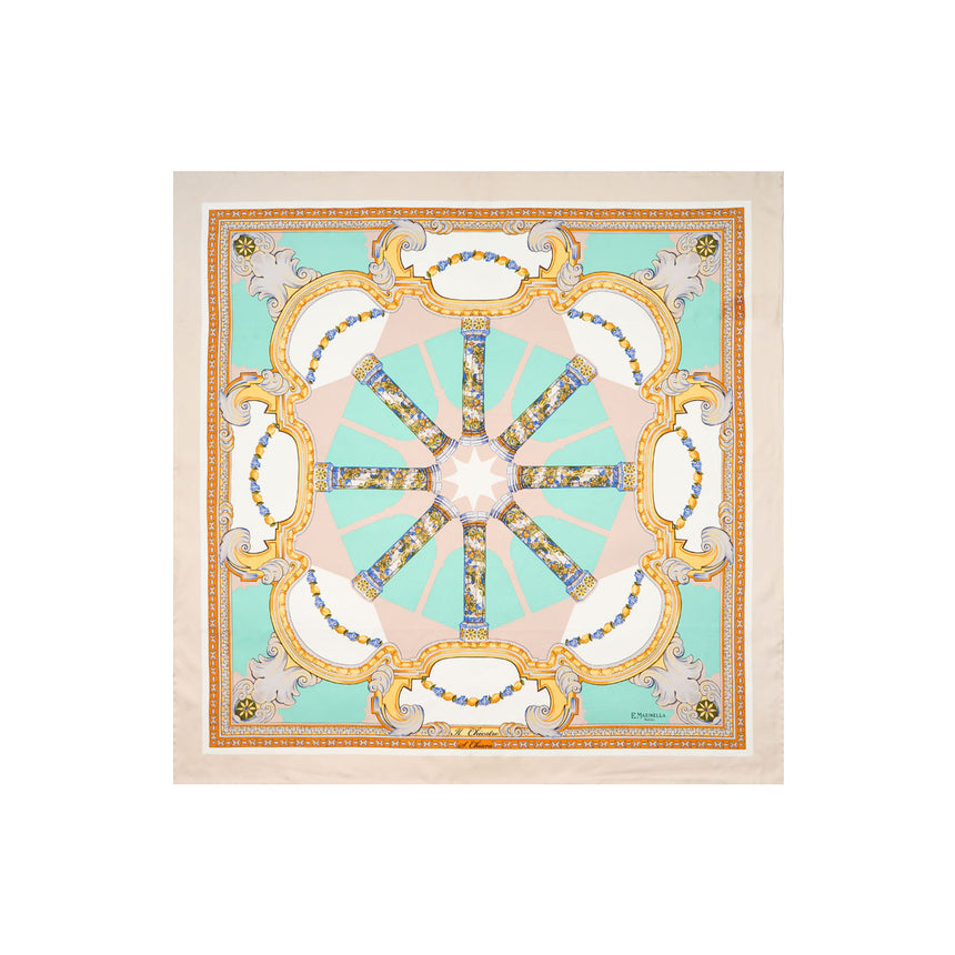 FOULARD IN SETA 90 BEIGE