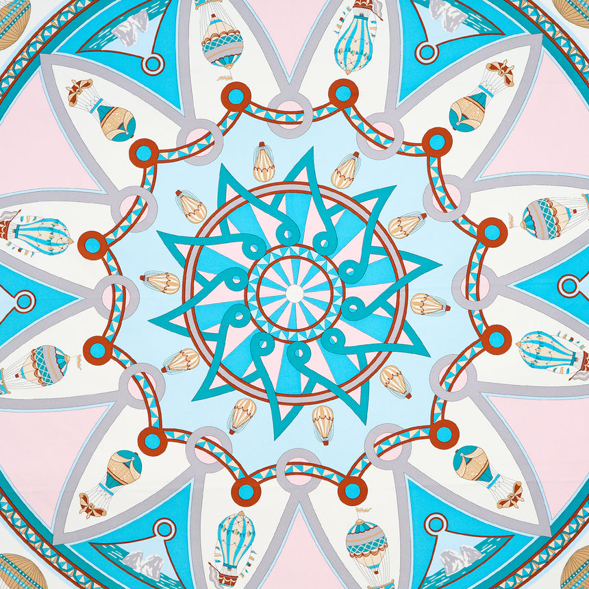 FOULARD IN SETA 90 BLU